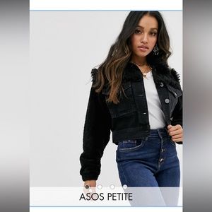 asos black denim jacket